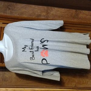 'My Best Friend Has Paws' Short Sleeve T-shirt Size 1X (J)